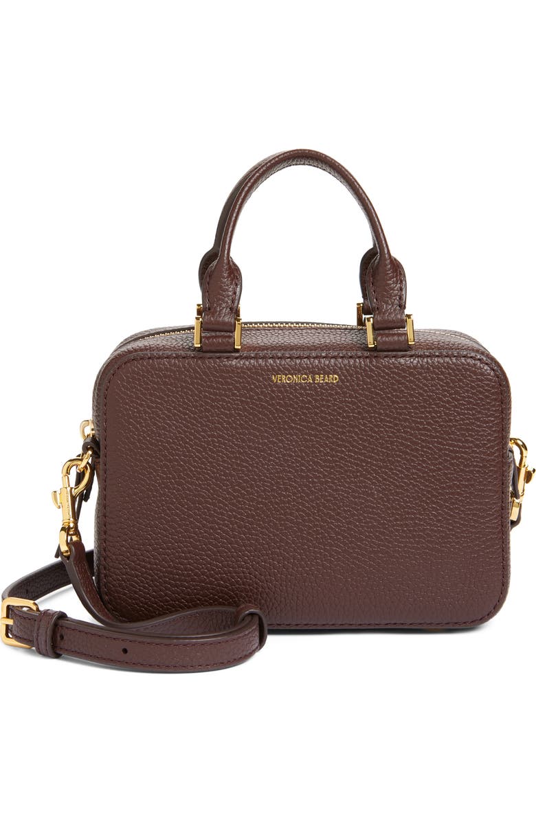 Veronica Beard Boxy Top Handle Leather Bag, Main, color,