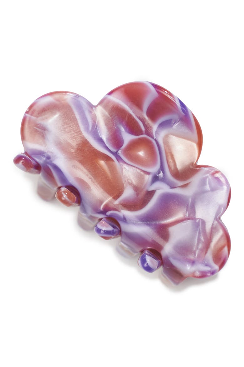 Cloud Claw Clip, Main, color, PINK TIE-DYE