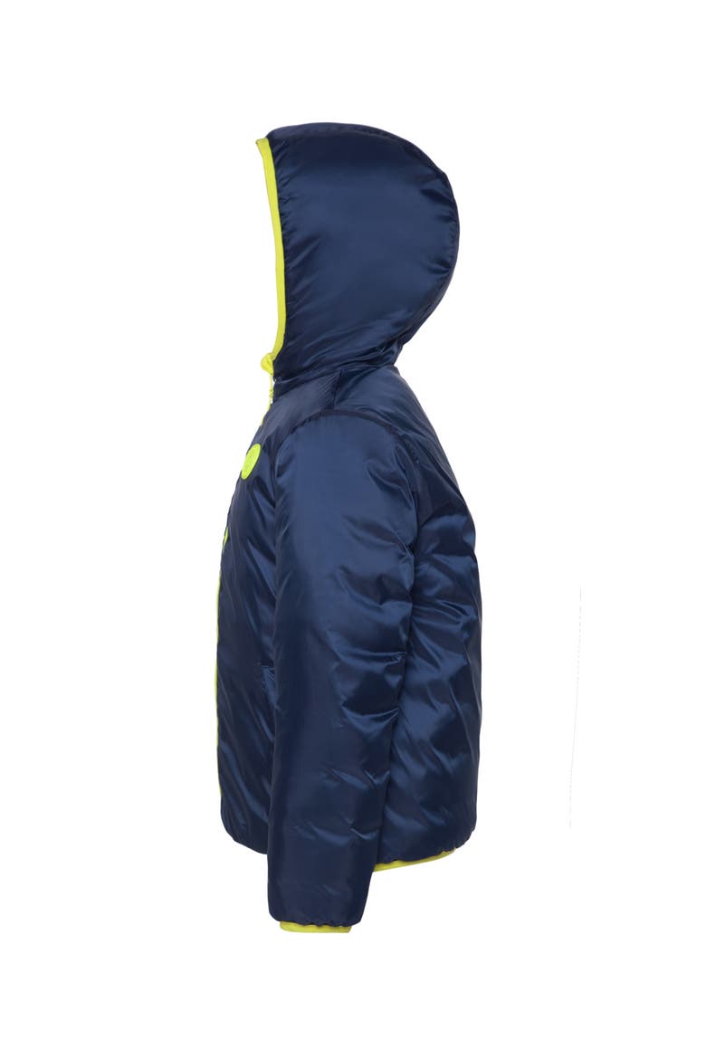 Kids' Reversible Puffer Jacket, Alternate, color, Neon gradient