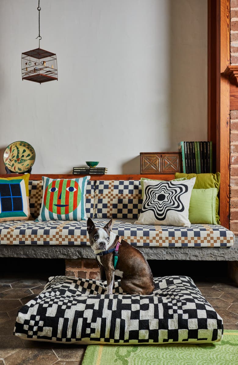 Dusen Dusen Check Dog Bed, Alternate, color, 