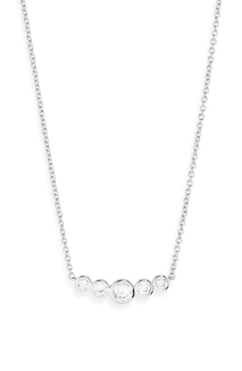 Jordan Cubic Zirconia Frontal Necklace