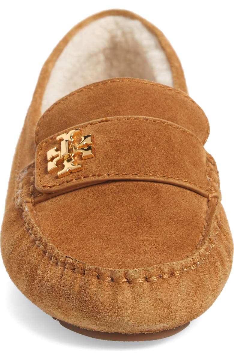 Tory Burch Kira Genuine Shearling Driving Loafer, Alternate, color,