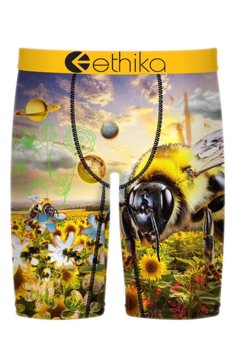 Ethika Kids' Honey Takeover Boxer Briefs, Main, color, Yellow