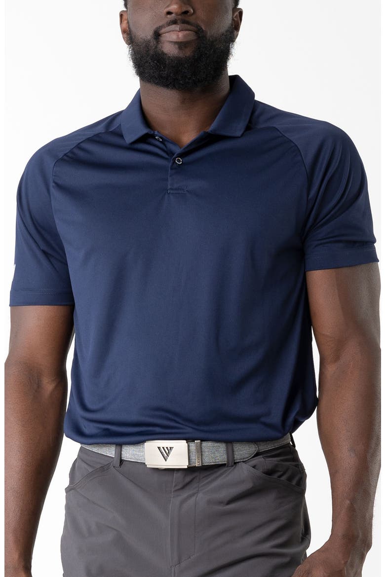 Rally Knit Polo, Main, color, NAVY