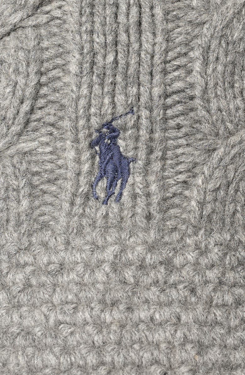 Polo Ralph Lauren Cable Stitch Wool Blend Bucket Hat, Alternate, color,