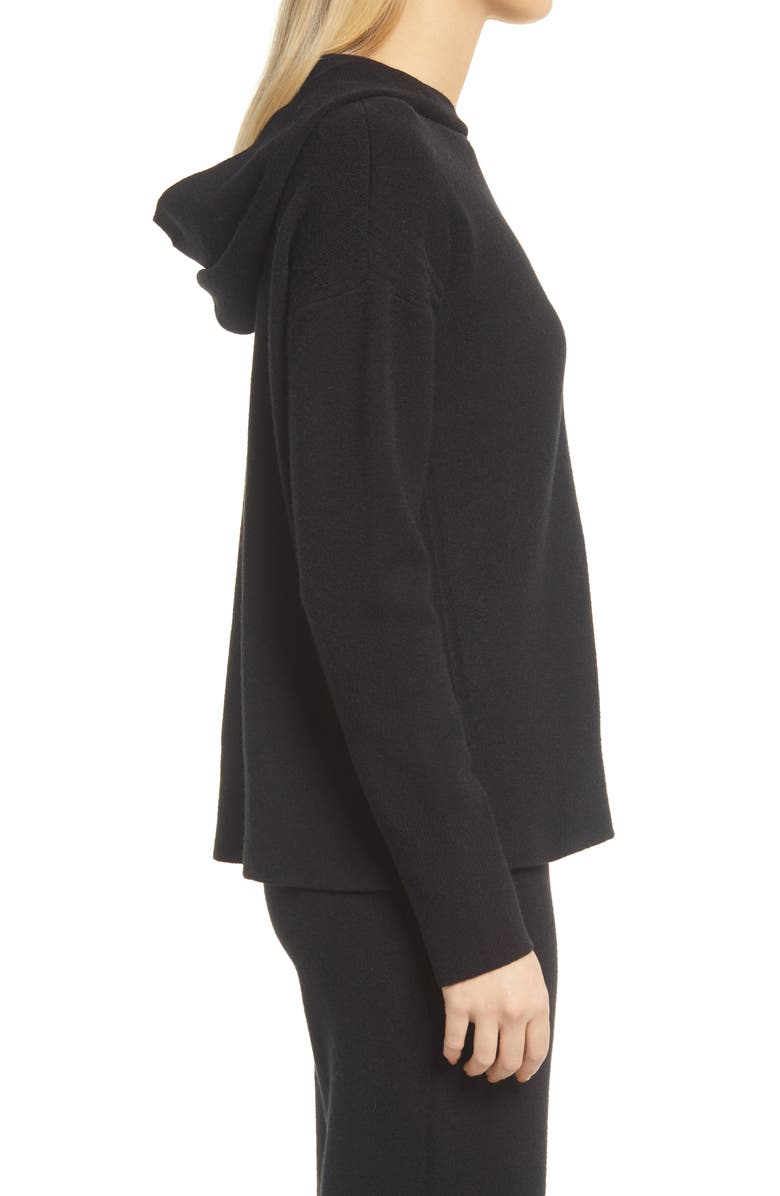 Caslon<sup>®</sup> Ribbed Sweater Hoodie, Alternate, color, 