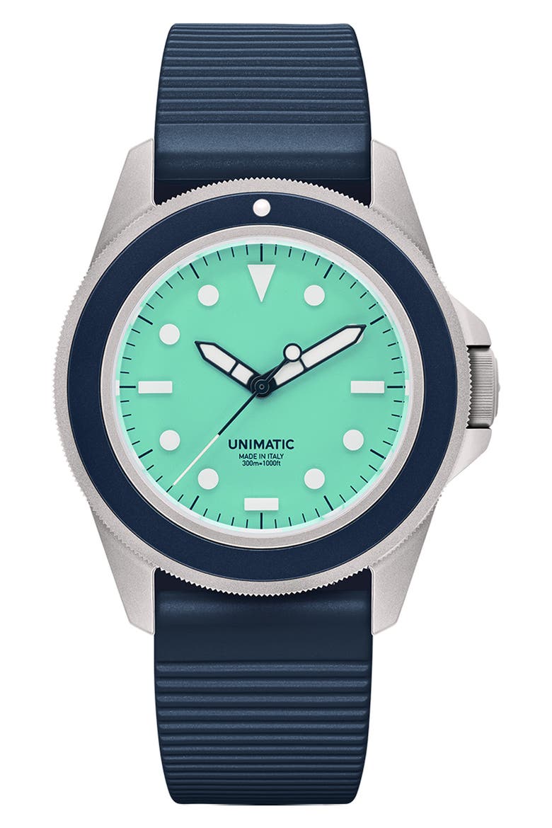 Swimming Pool Diving Watch, 41.5mm, Main, color, AQUAMARINA