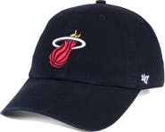 '47 Men's '47 Black Miami Heat Clean Up Adjustable Hat