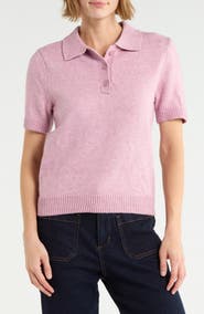 Sanctuary Short Sleeve Polo Sweater