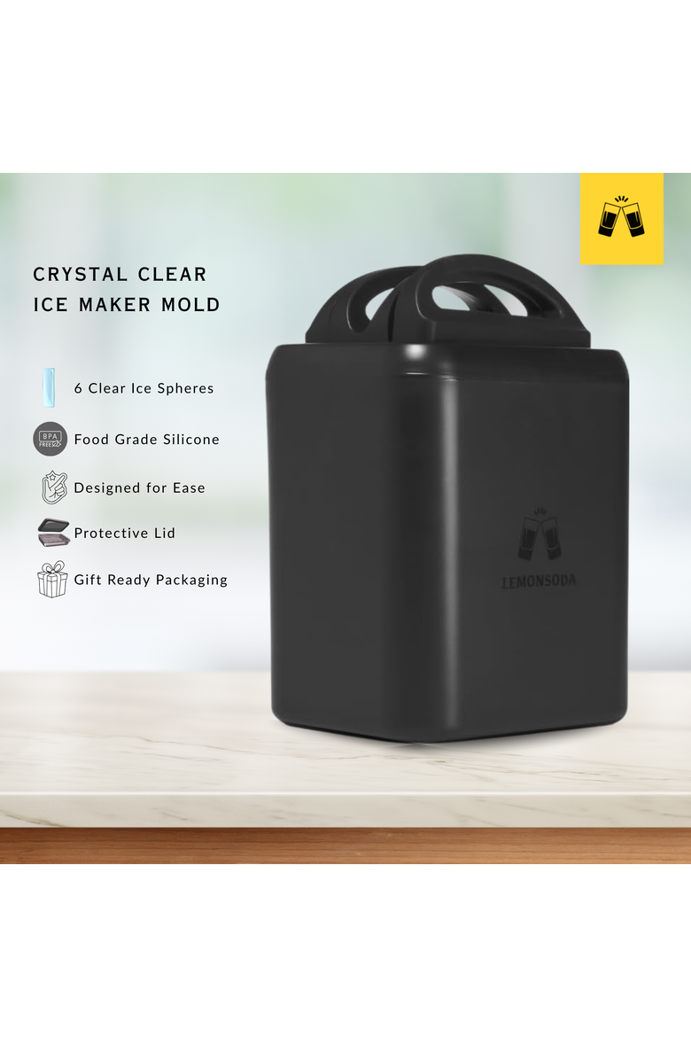 Crystal Clear Highball Ice Cube Maker Mold, Alternate, color, Clear
