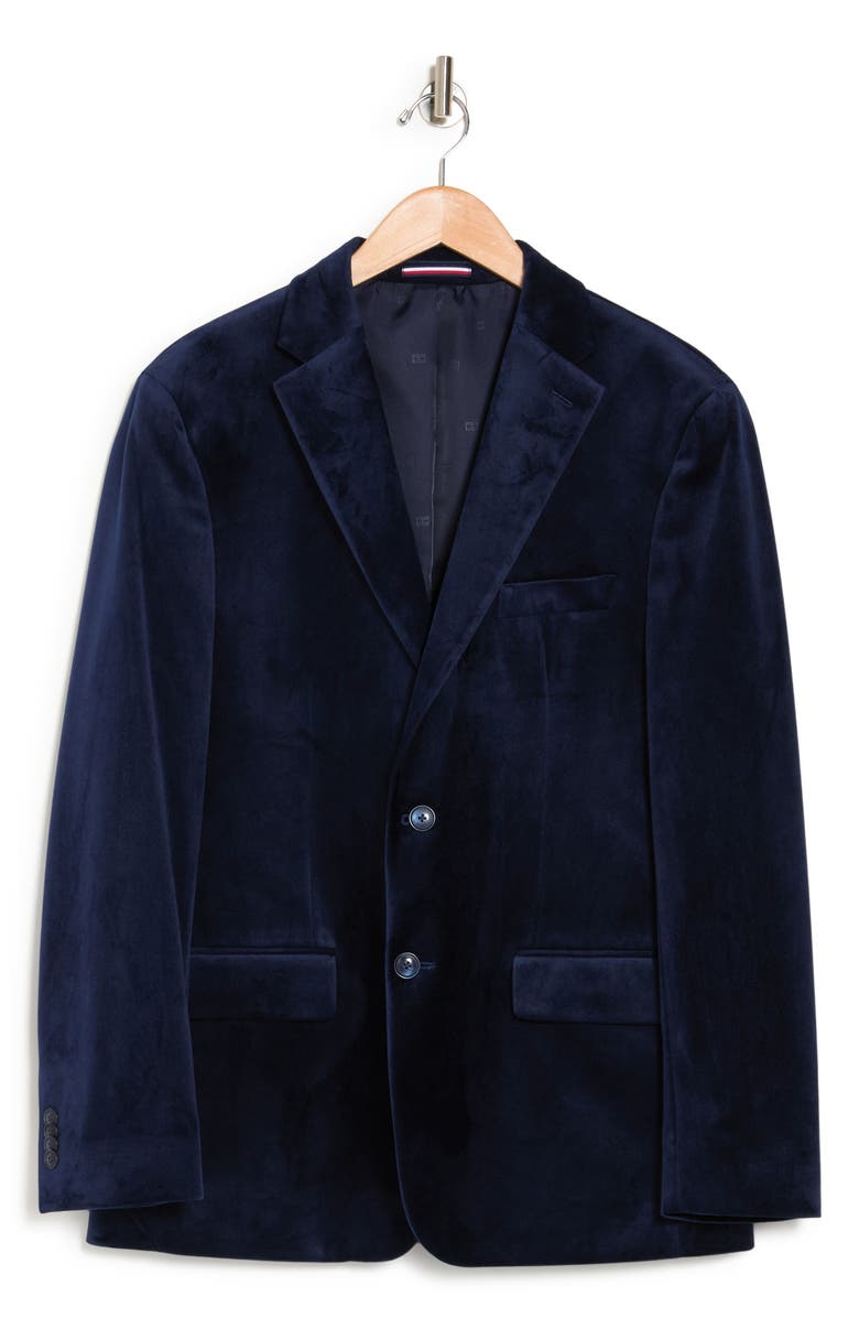 Tommy Hilfiger Classic Velvet Sport Coat, Alternate, color, Navy