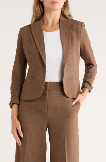 Scrunch Sleeve Blazer