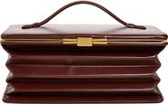 Victoria Beckham Concertina Leather Accordion Clutch
