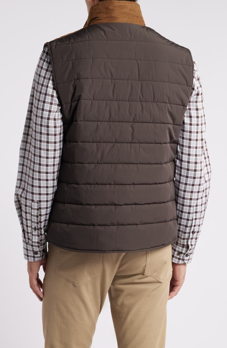 johnnie-O Pickens Faux Suede Puffer Vest, Alternate, color,