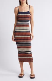 Treasure & Bond Rib Midi Sweater Dress