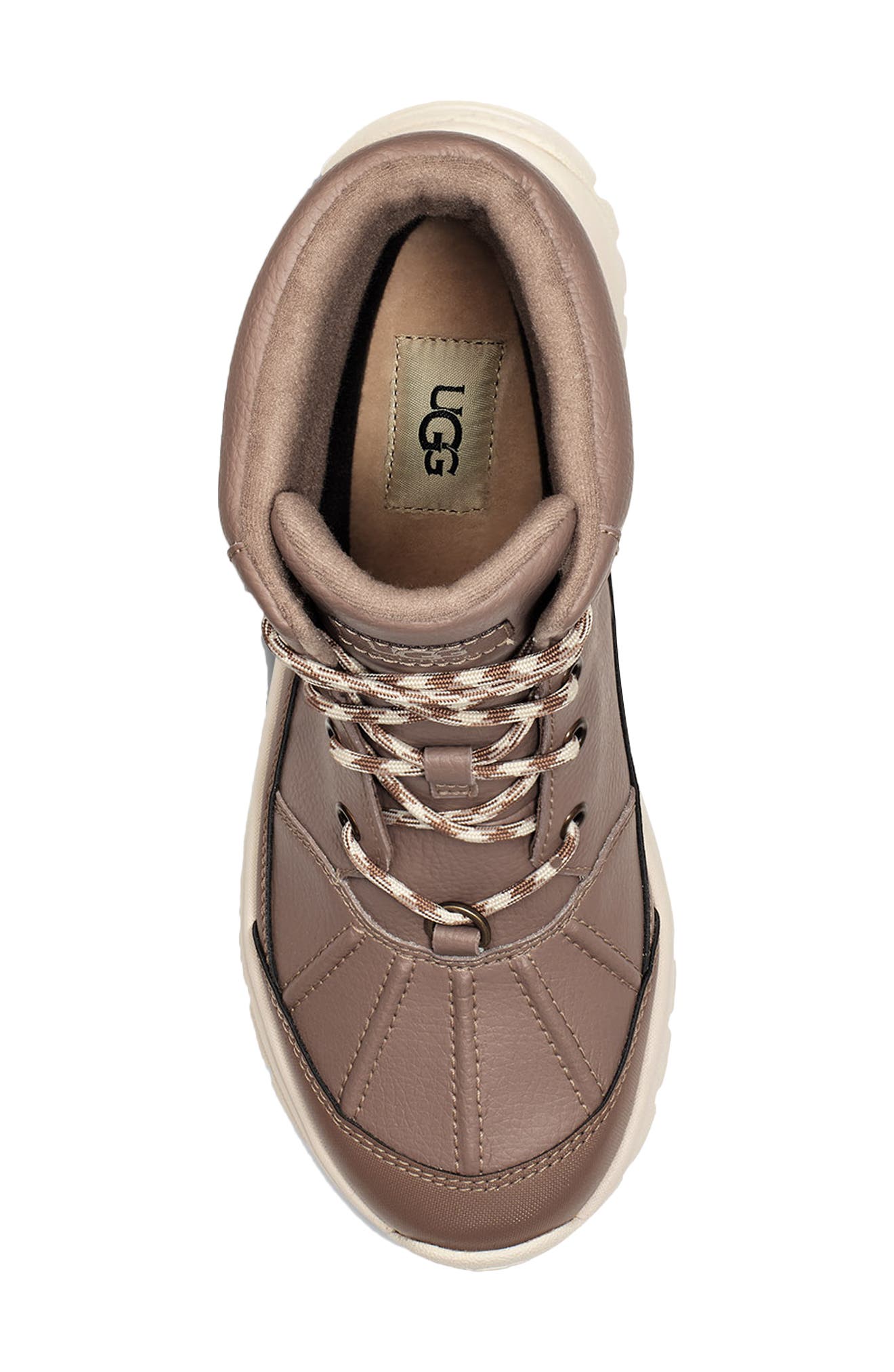 Yose Waterproof Lace-Up Boot, Alternate, color, CARIBOU LEATHER
