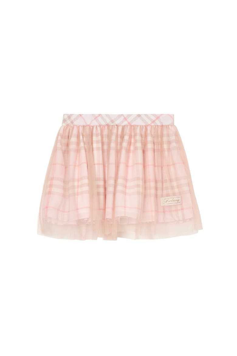 Check Silk Skirt, Main, color, Rose quartz