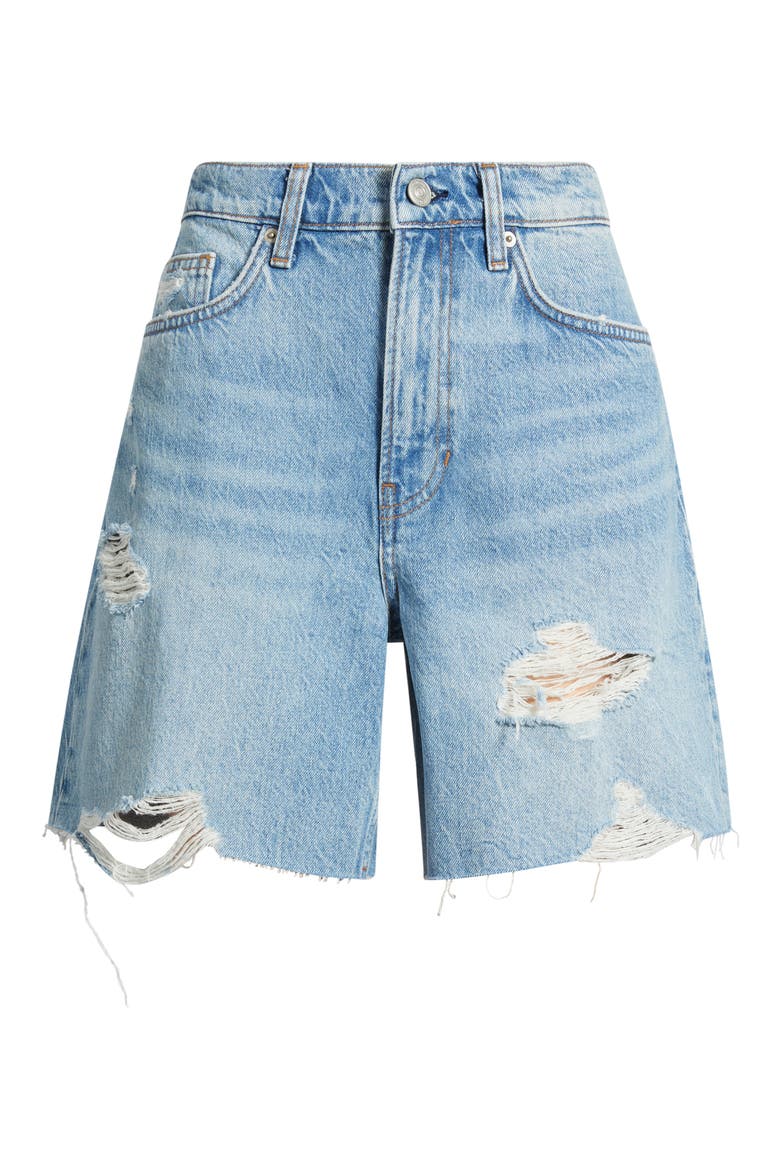 Raye Relaxed Denim Shorts, Alternate, color, PAIDGE