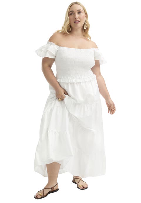 Smocked Tiered Maxi Dress (Plus Available)