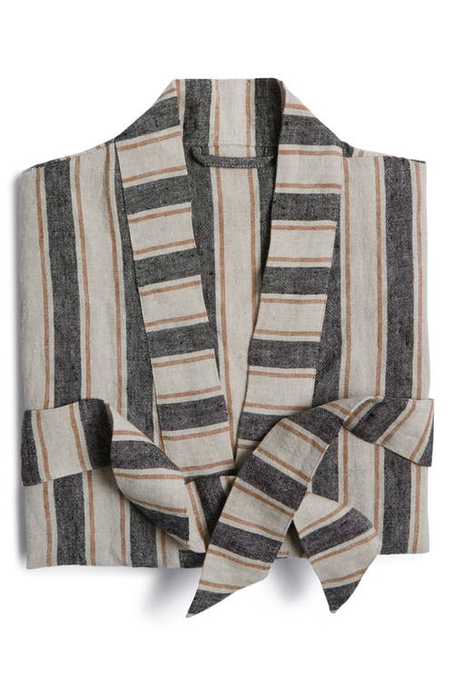 PARACHUTE PARACHUTE STRIPE LINEN ROBE 
