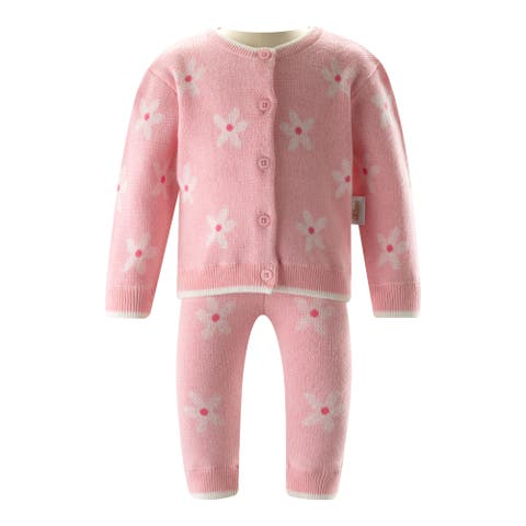 Daisy Knit Cardigan & Leggings Set