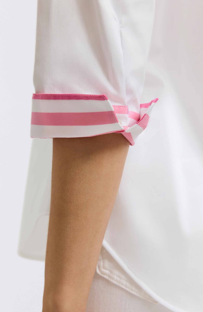 Foxcroft Charlie Colorful Mixed Stripe Button-Up Shirt, Alternate, color, Multi