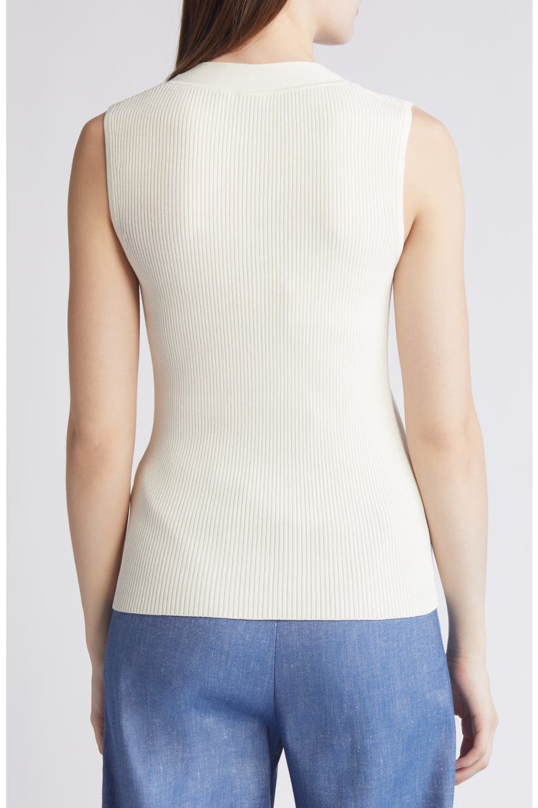 Fality Cutout Sleeveless Sweater, Alternate, color, OPEN WHT