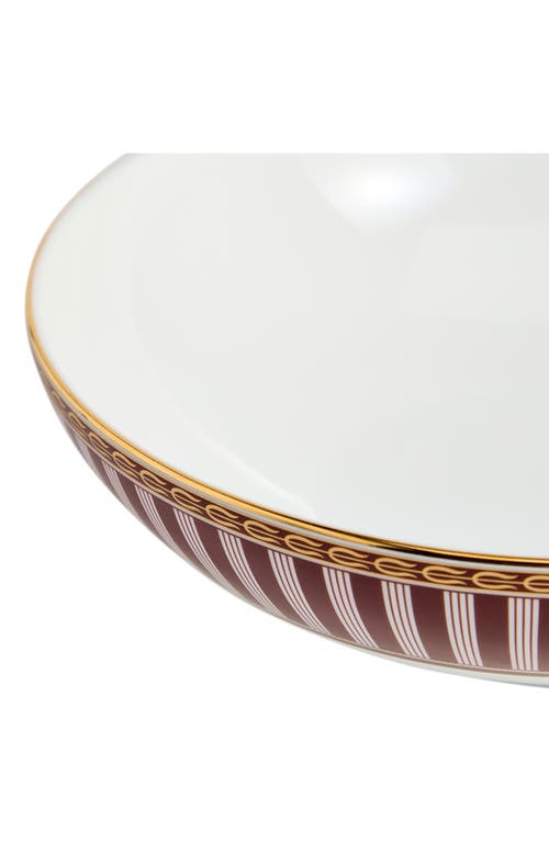 Wedgwood Red Splendor 22k Gold Accent Bone China Cereal Bowl In Multi