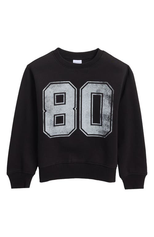 Pacsun Kids' 80 Distressed Fleece Graphic Sweatshirt In Black