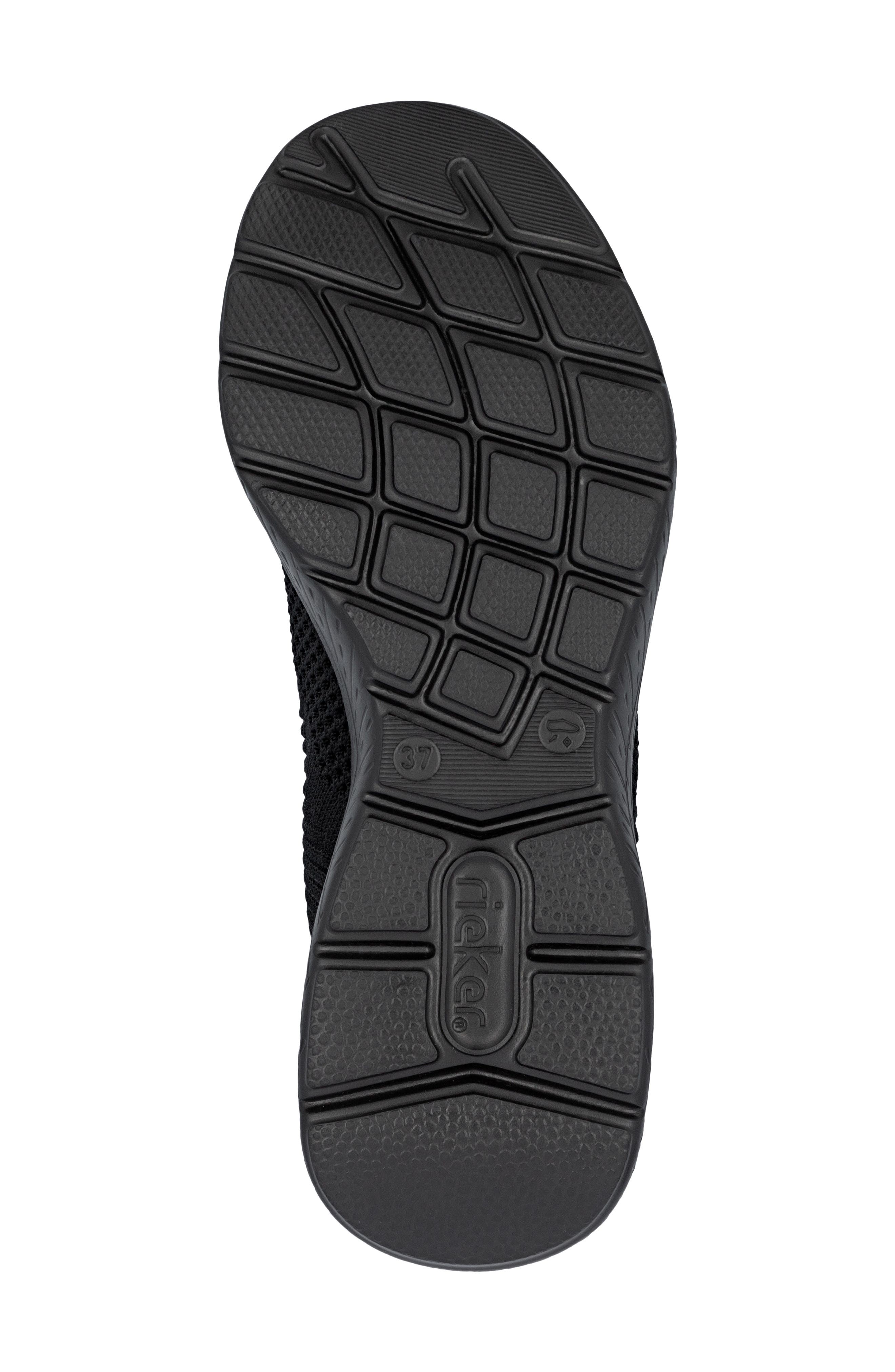 Rieker Edith 72 Slip-On Sneaker, Alternate, color, Schwarz/ Schwarz