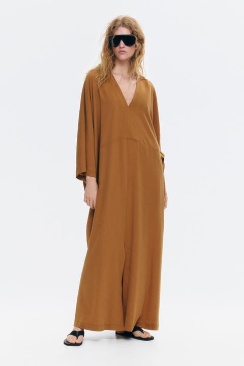Tie-detail Crêpe Dress