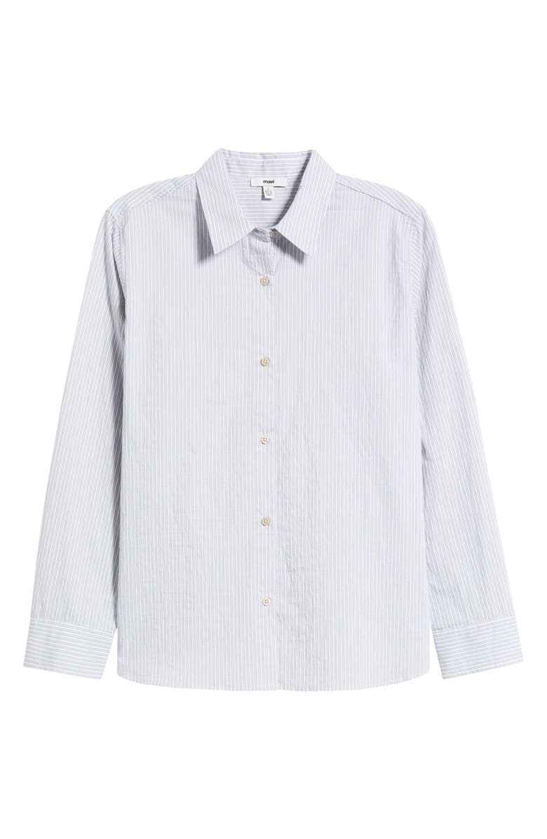 Mavi Jeans Stripe Button-Up Shirt, Main, color, Blue Striped