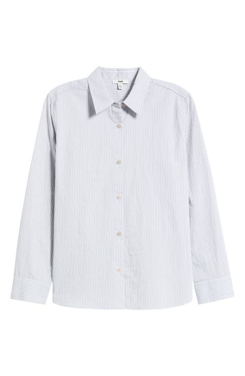 Stripe Button-Up Shirt