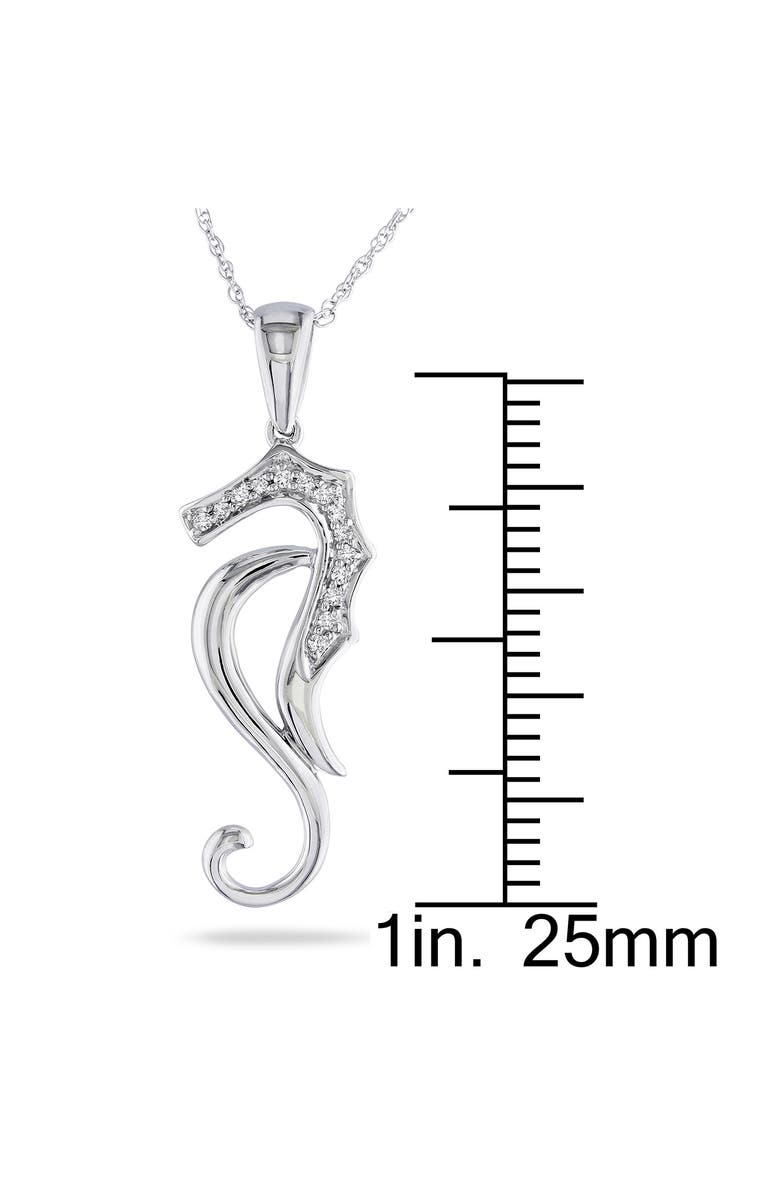 DELMAR Nautical Diamond Pendant Necklace, Alternate, color, White