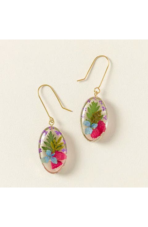 Mother and Daughter Flower Earrings