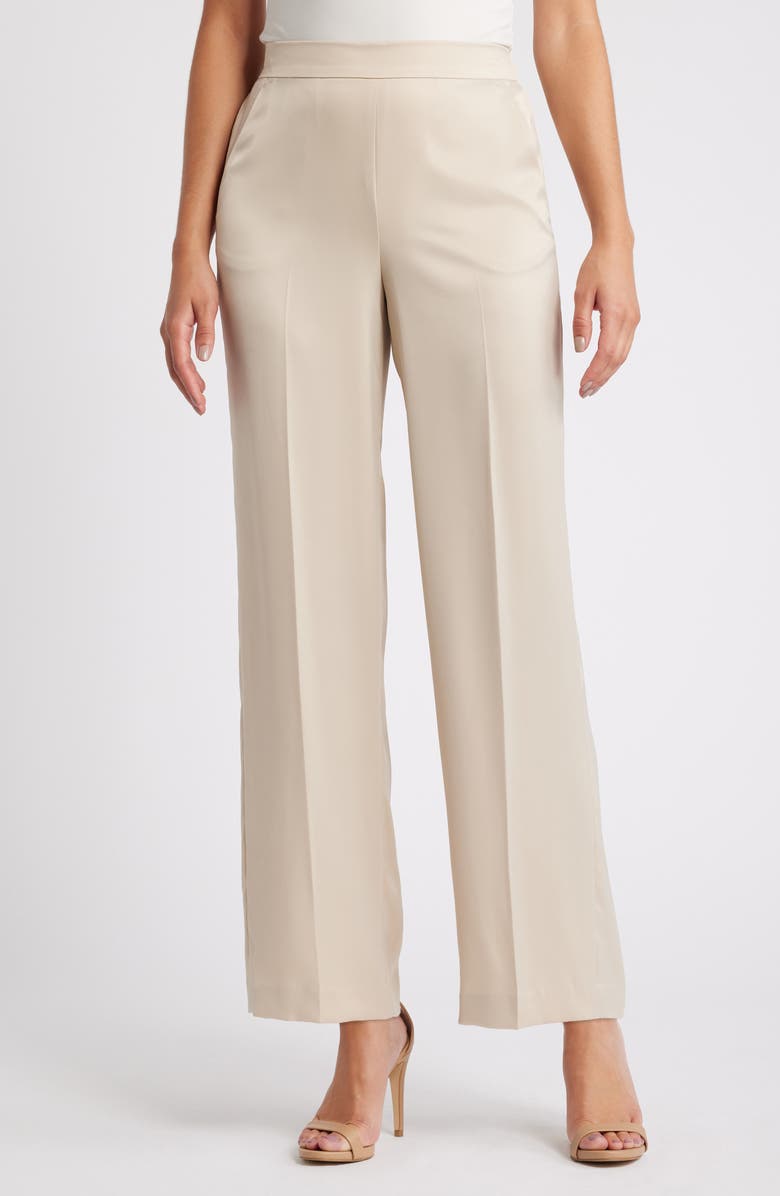 Anne Klein Pull-On Wide Leg Pants, Main, color, 