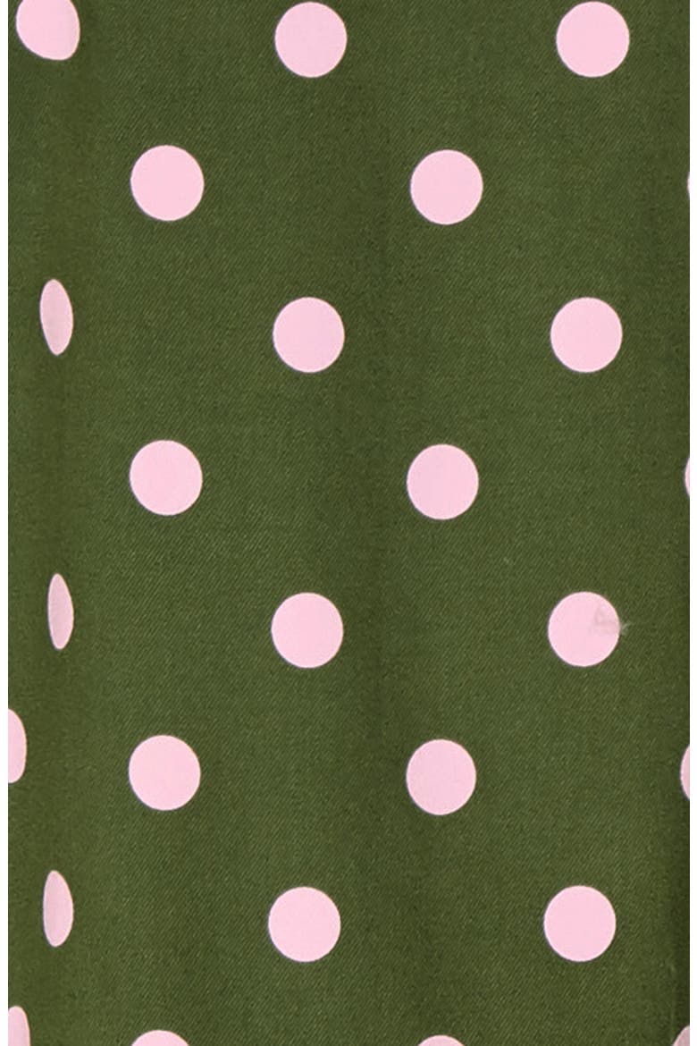 x Atlantic-Pacific Print Full Midi Skirt, Alternate, color, GREEN- PINK DOT