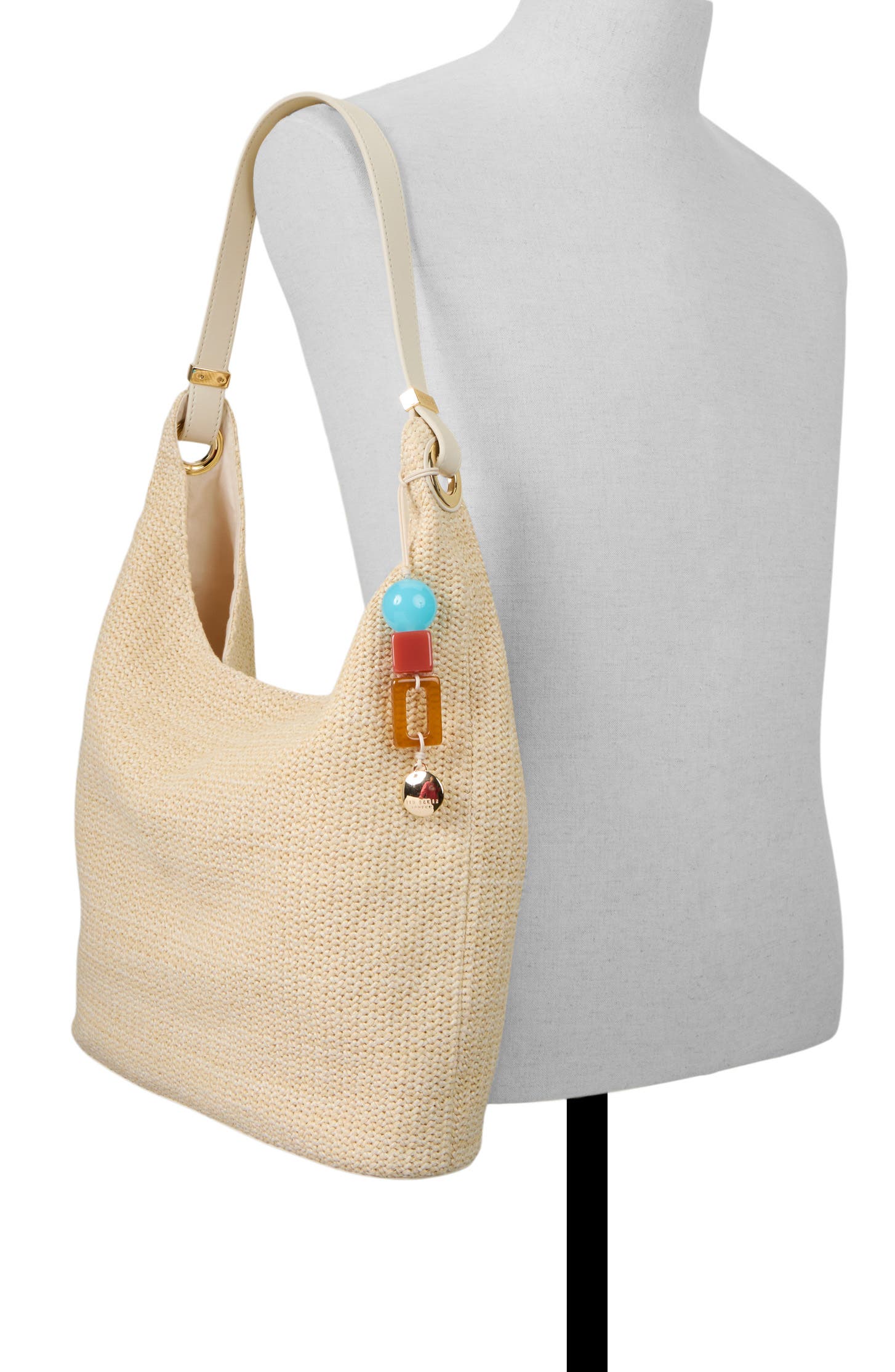 Perry Woven Tote, Alternate, color, WHITE/BONE