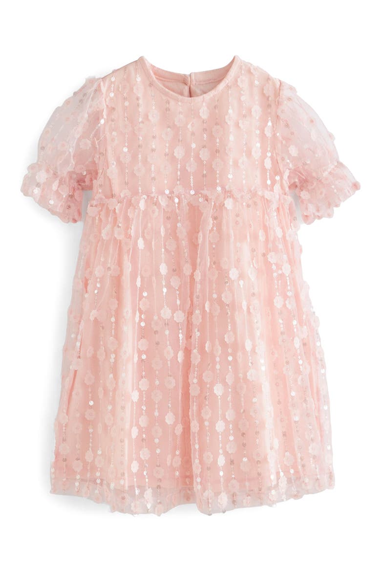 Kids' Sequin Floral Dress, Main, color, PINK