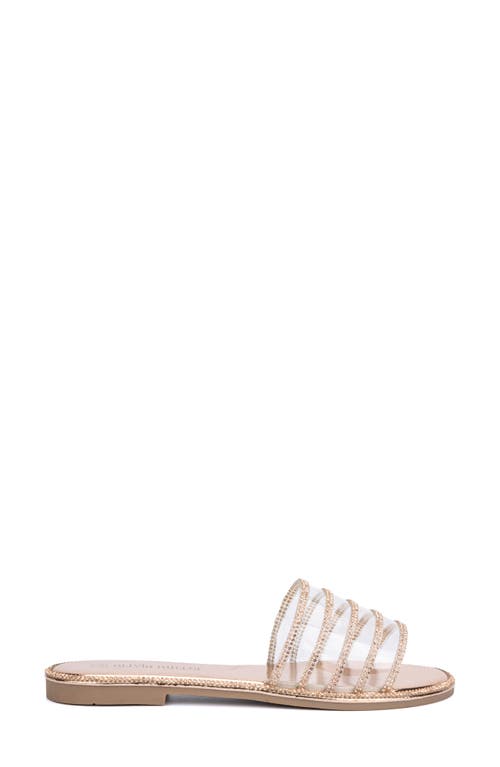 Olivia Miller Nadia Slide Sandal In Rose Gold