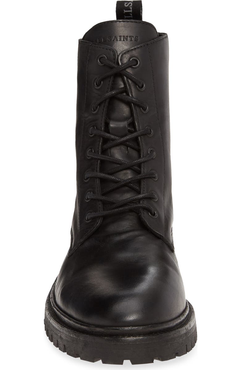 AllSaints Tobias Plain Toe Boot, Alternate, color, Black