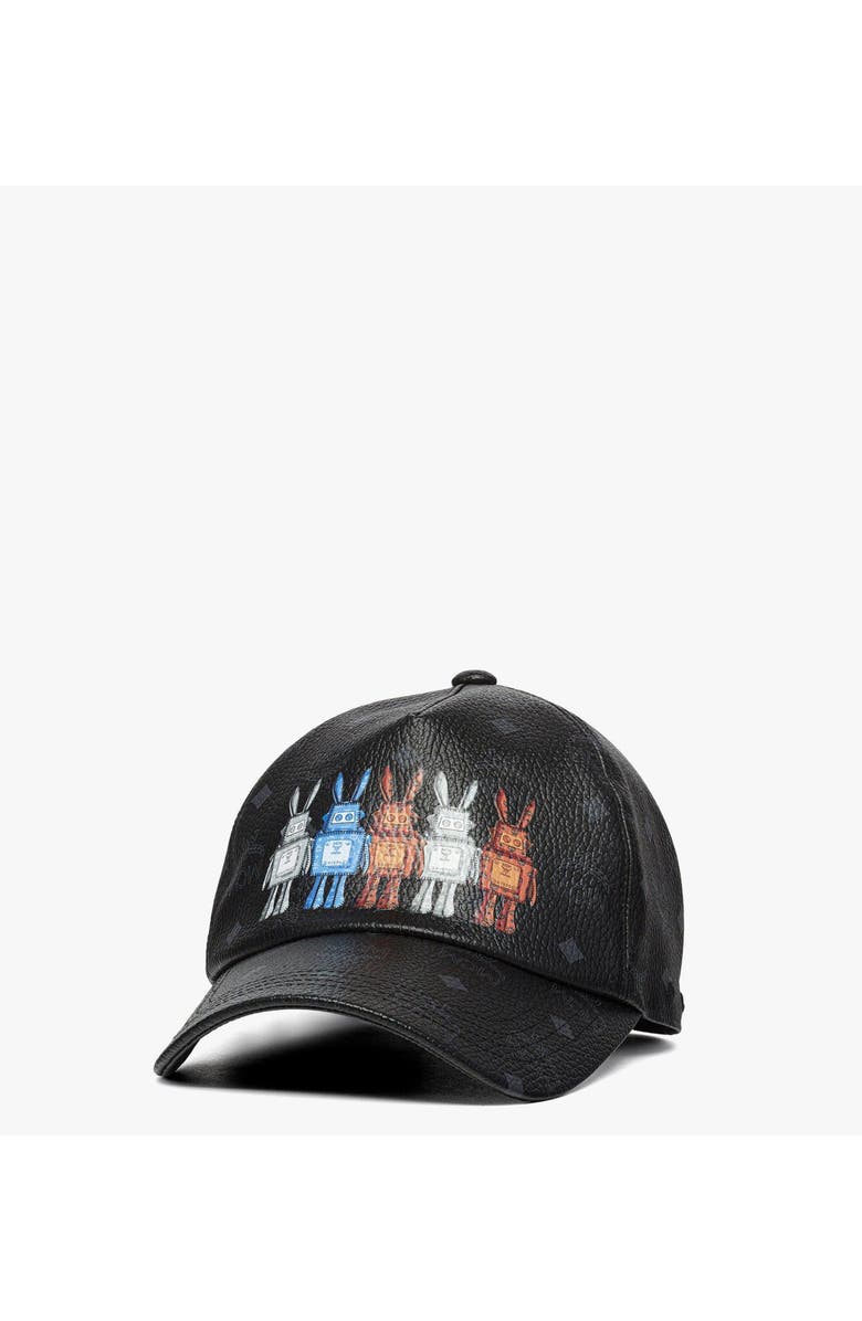 MCM Classic Cap in Rabot Visetos, Main, color, Black