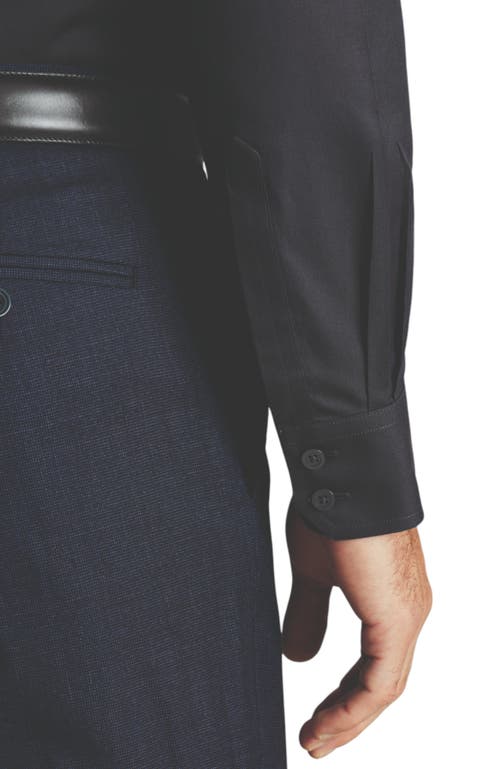 Charles Tyrwhitt Non-iron Twill Shirt In Charcoal Grey