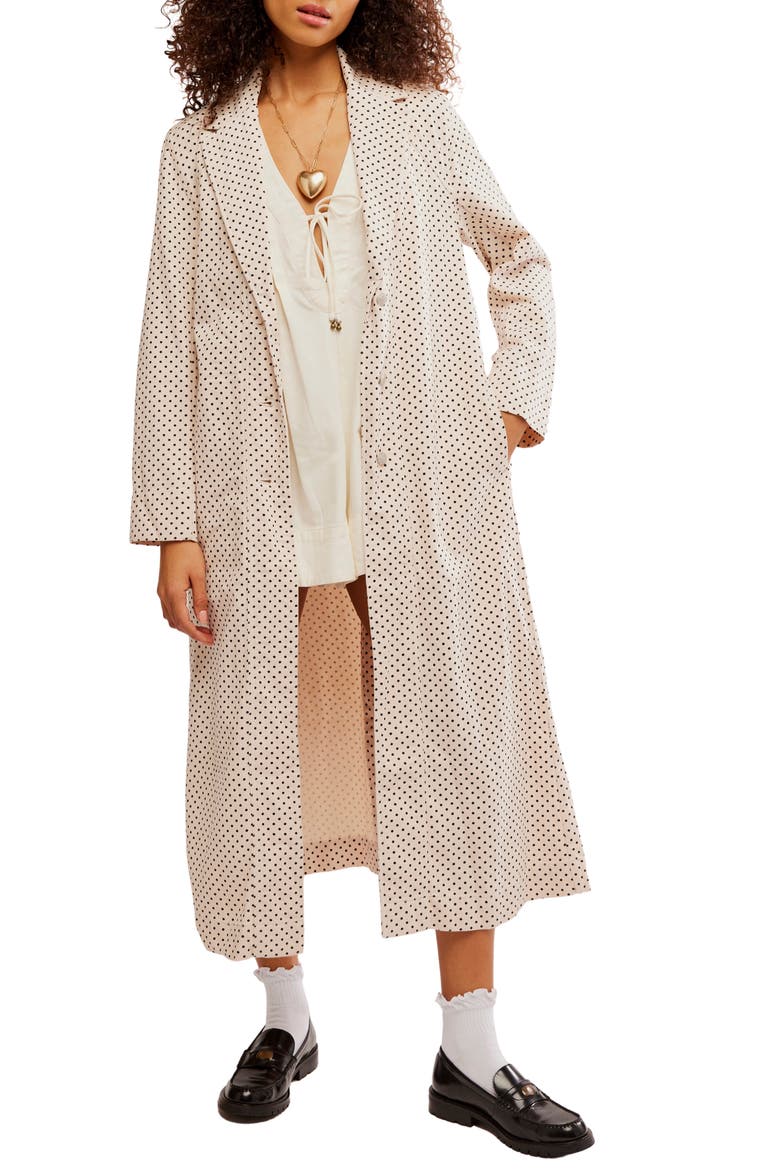 Monique Denim Duster, Main, color, IVORY - TINY
