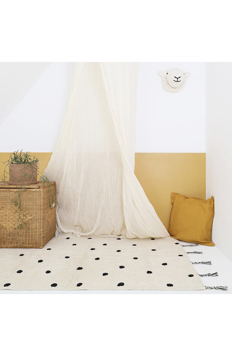 Nattiot Rug Nümi, Alternate, color, Off White / Black