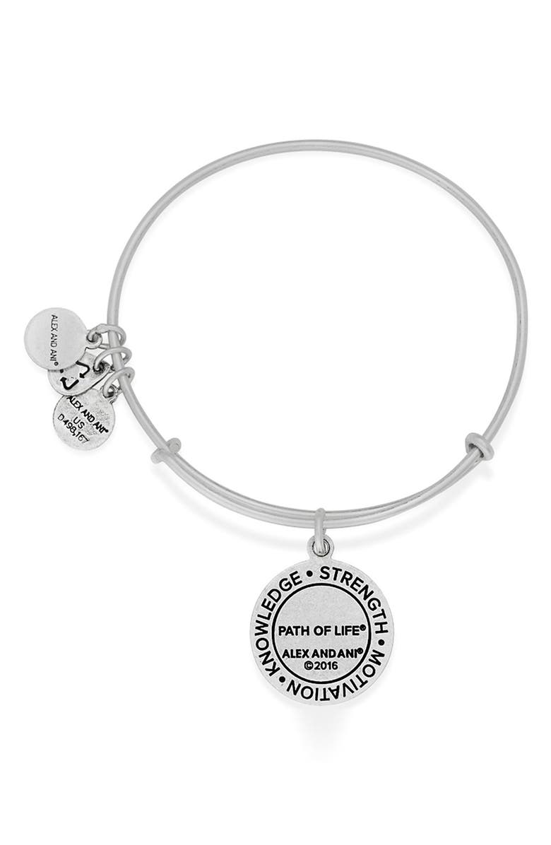 Alex and Ani 'Path of Life' Charm Bracelet, Alternate, color, 