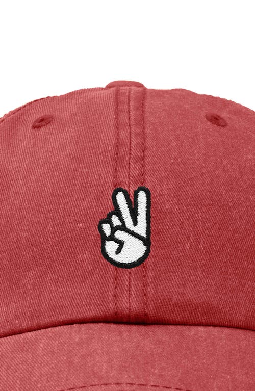 DALIX DALIX PEACE SIGN EMBROIDERED DAD HAT 