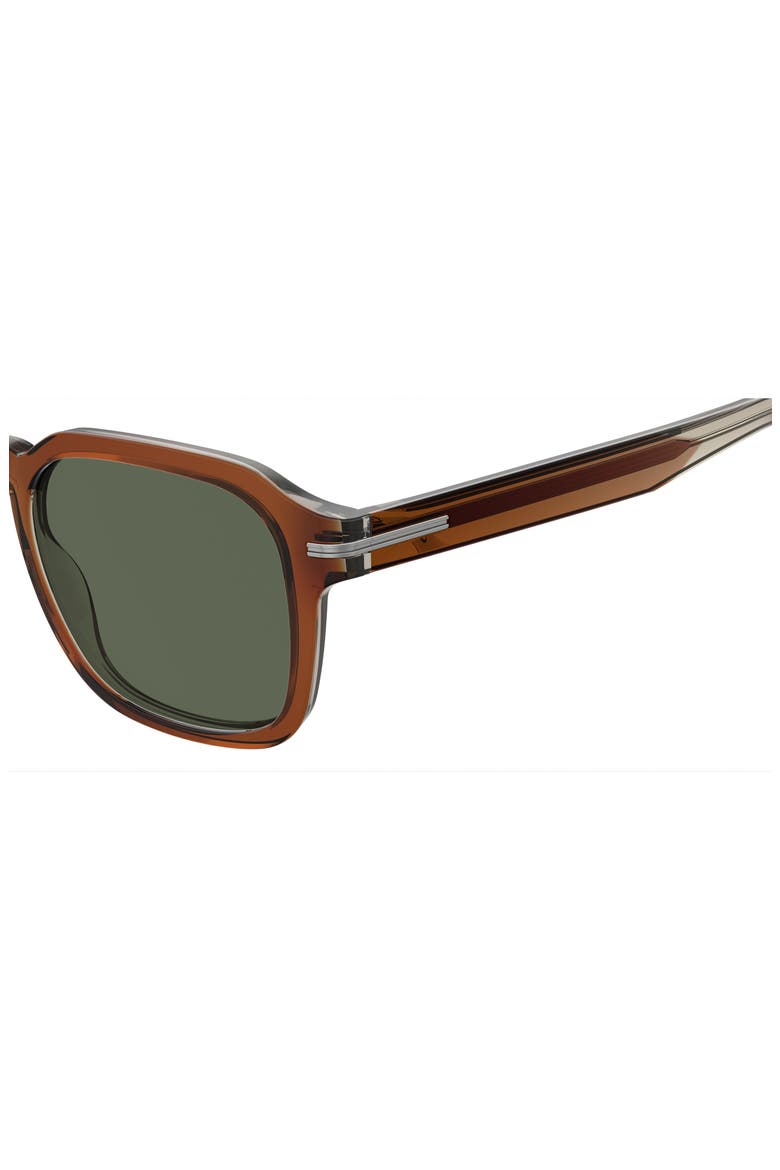 51mm Square Sunglasses, Alternate, color, BROWN