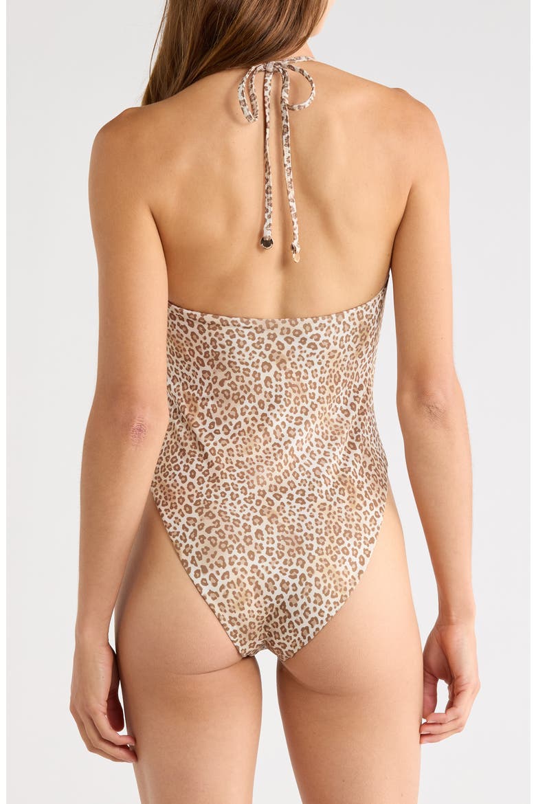 Electra Leopard One-Piece Swimsuit, Alternate, color, LIGHT LEOPARD