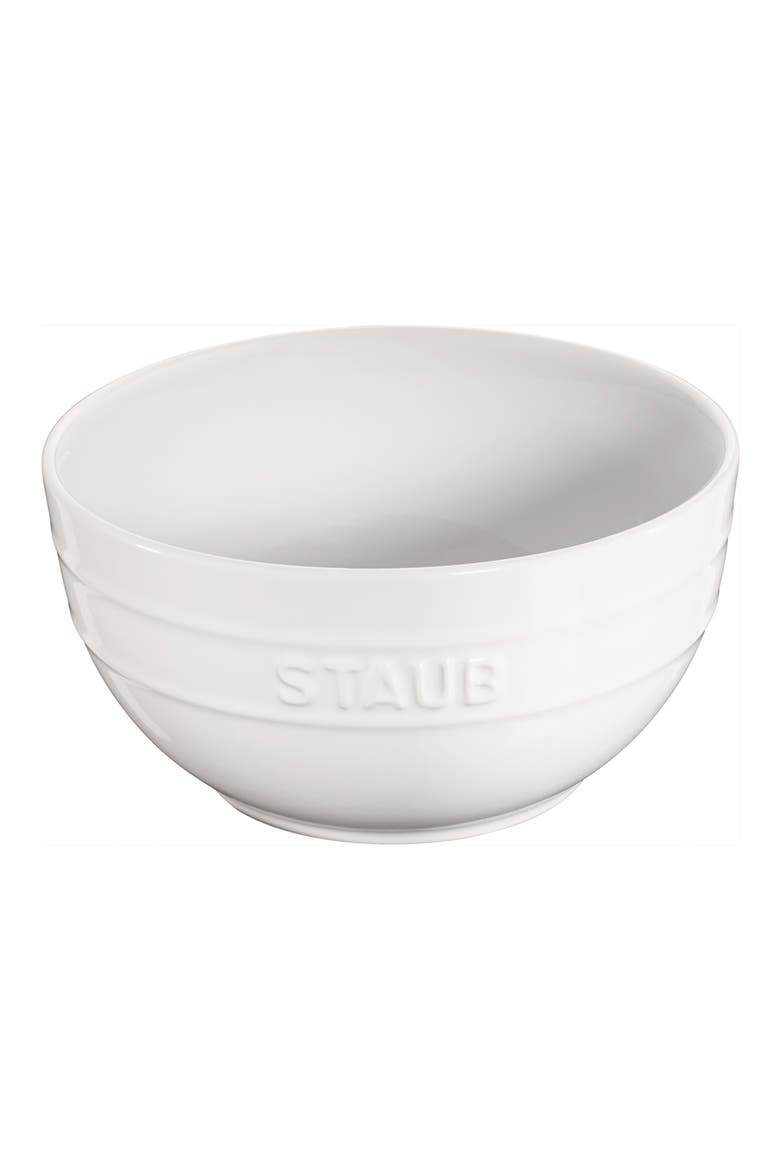 Large Ceramic Bowl, Main, color, WHITE